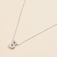 16 Assorted Pack of Bubble Design Initial Short Necklaces