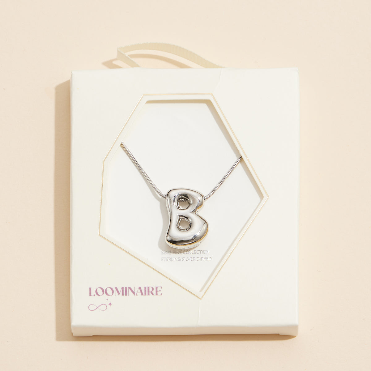 16 Assorted Pack of Bubble Design Initial Short Necklaces