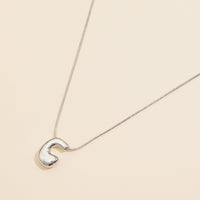 16 Assorted Pack of Bubble Design Initial Short Necklaces
