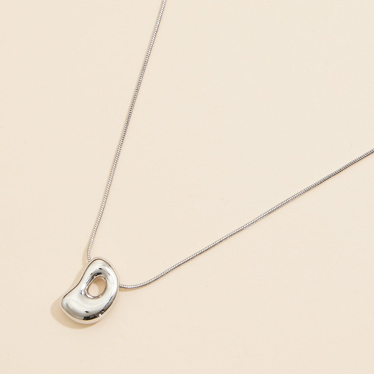 16 Assorted Pack of Bubble Design Initial Short Necklaces