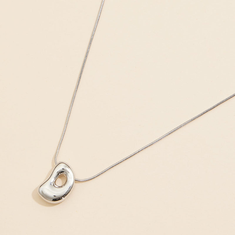 16 Assorted Pack of Bubble Design Initial Short Necklaces
