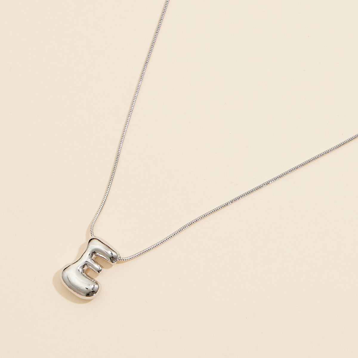 16 Assorted Pack of Bubble Design Initial Short Necklaces
