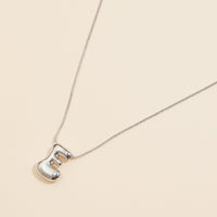 16 Assorted Pack of Bubble Design Initial Short Necklaces