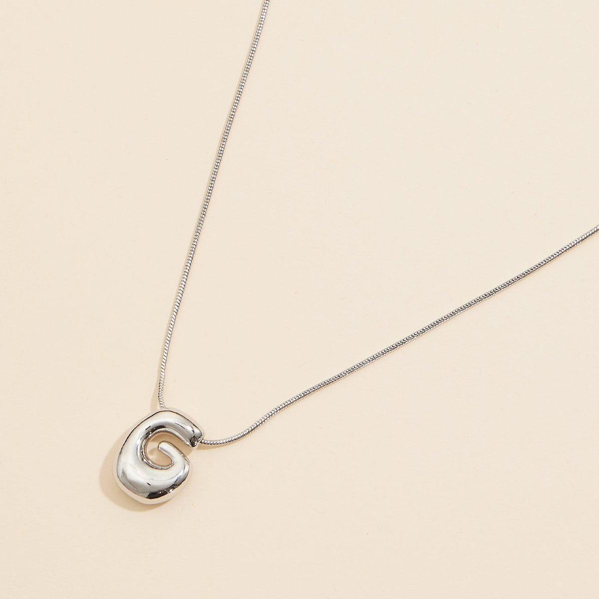 16 Assorted Pack of Bubble Design Initial Short Necklaces