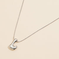 16 Assorted Pack of Bubble Design Initial Short Necklaces