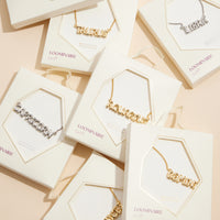 Bubble Letters Horoscope Short Necklace