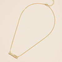 Bubble Letters Horoscope Short Necklace