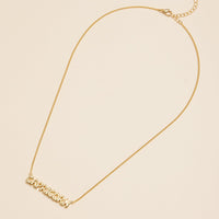 Bubble Letters Horoscope Short Necklace