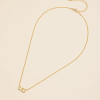 Bubble Letters Horoscope Short Necklace