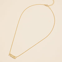 Bubble Letters Horoscope Short Necklace