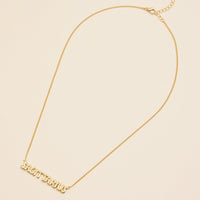 Bubble Letters Horoscope Short Necklace