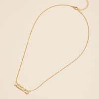 Bubble Letters Horoscope Short Necklace