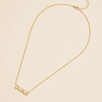 Bubble Letters Horoscope Short Necklace