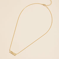 Bubble Letters Horoscope Short Necklace