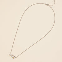 Bubble Letters Horoscope Short Necklace