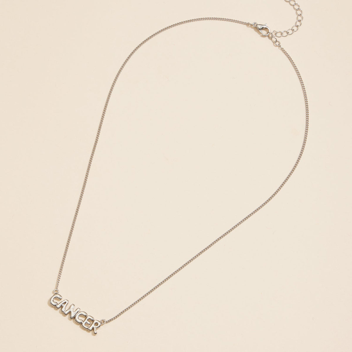 Bubble Letters Horoscope Short Necklace