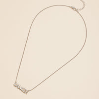 Bubble Letters Horoscope Short Necklace