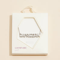 Bubble Letters Horoscope Short Necklace