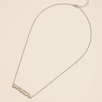 Bubble Letters Horoscope Short Necklace