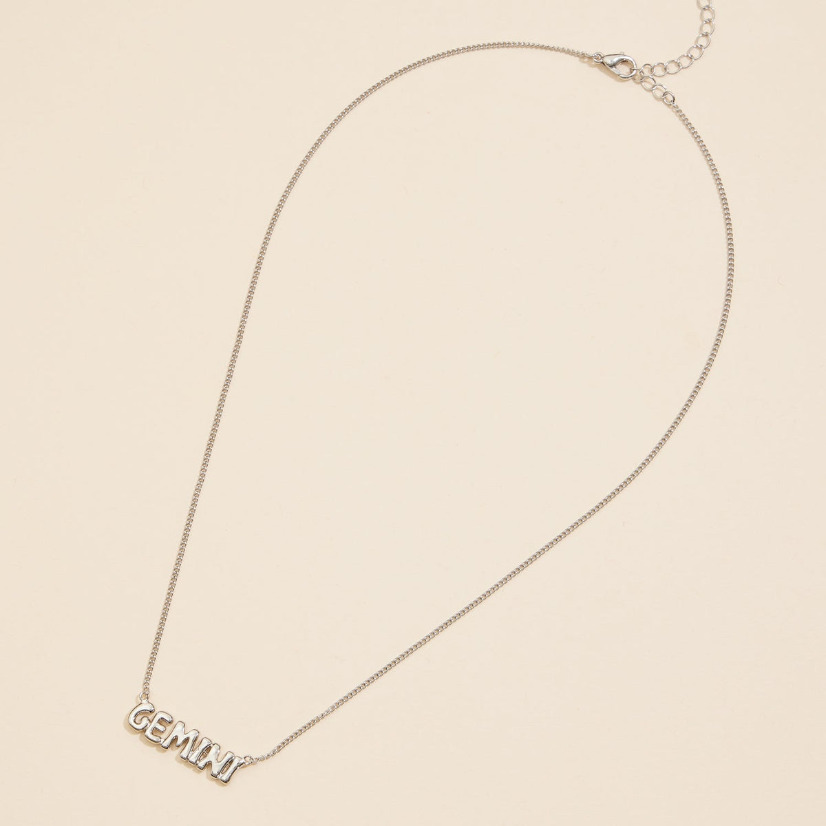 Bubble Letters Horoscope Short Necklace