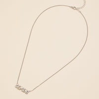 Bubble Letters Horoscope Short Necklace