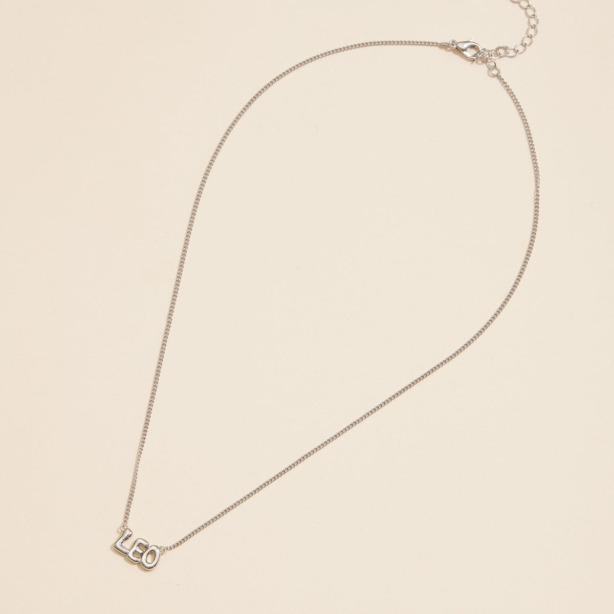 Bubble Letters Horoscope Short Necklace