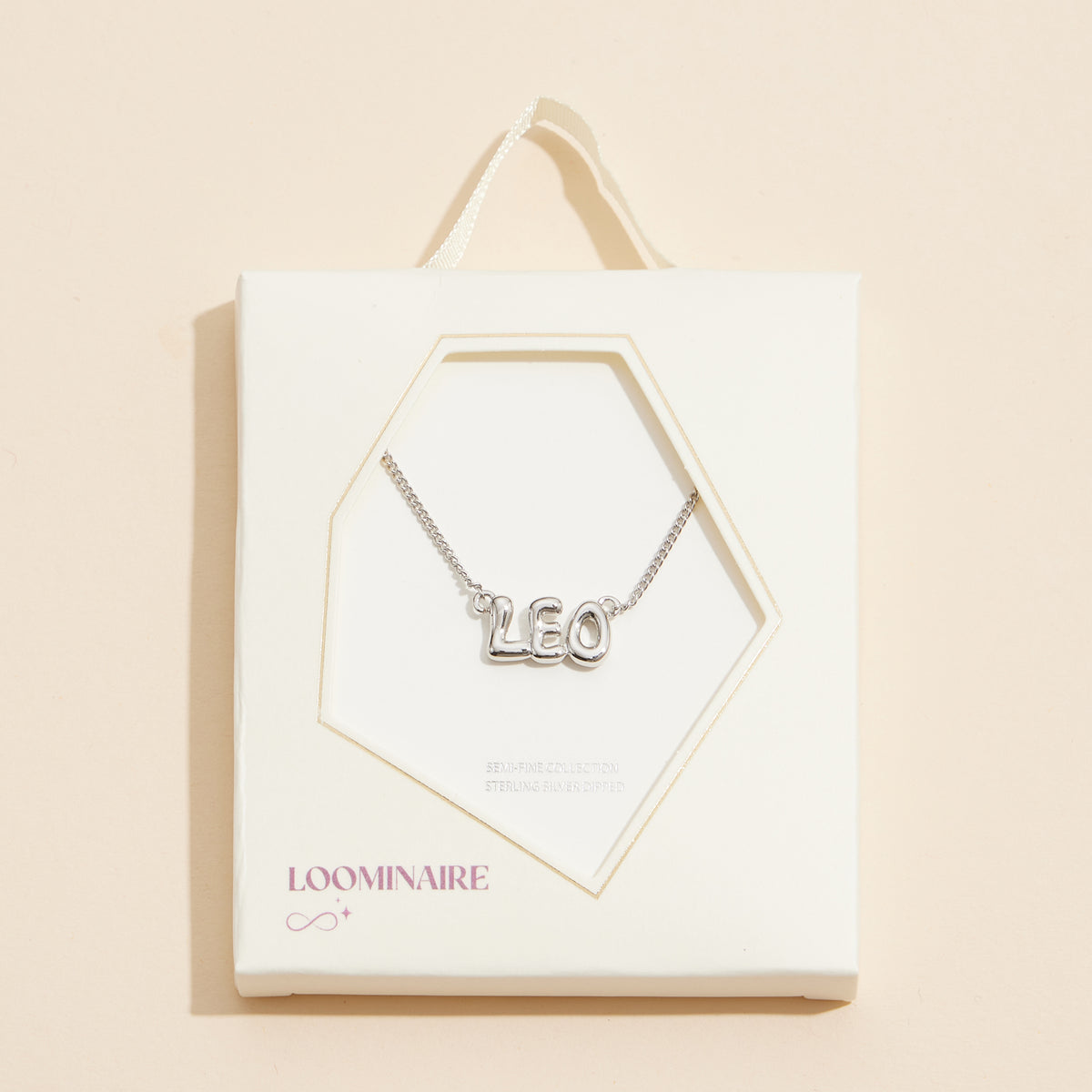 Bubble Letters Horoscope Short Necklace
