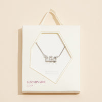 Bubble Letters Horoscope Short Necklace