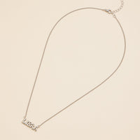 Bubble Letters Horoscope Short Necklace