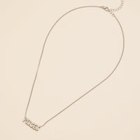 Bubble Letters Horoscope Short Necklace