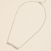 Bubble Letters Horoscope Short Necklace