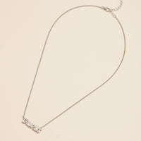 Bubble Letters Horoscope Short Necklace