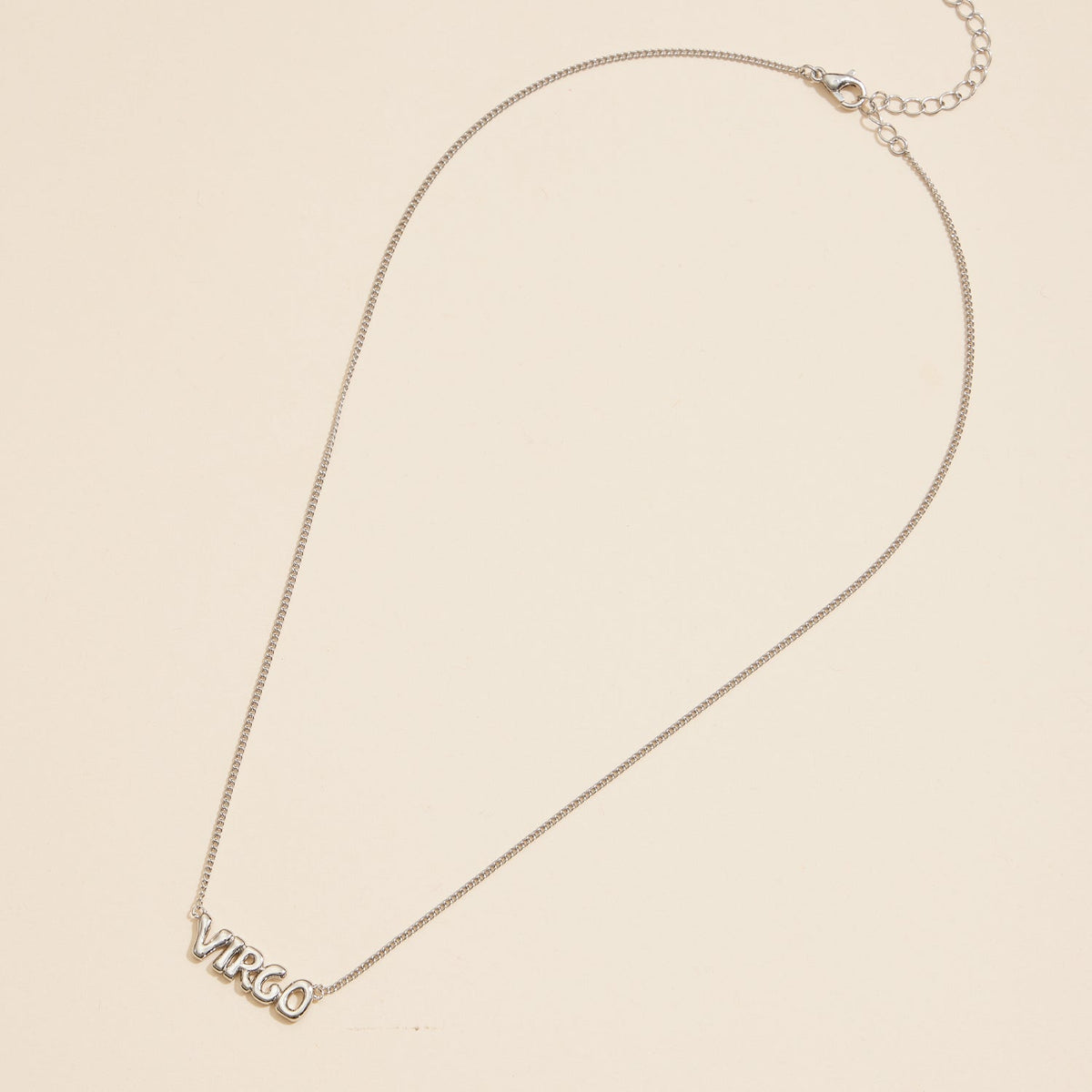 Bubble Letters Horoscope Short Necklace
