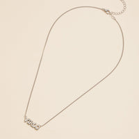Bubble Letters Horoscope Short Necklace