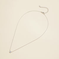 Small Circle Charm Gold Dip Short Necklace