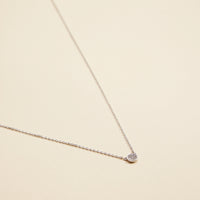 Small Circle Charm Gold Dip Short Necklace