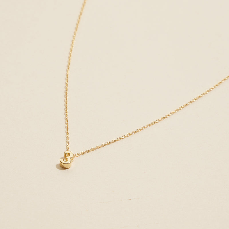 Numbers Basic Gold Dipped Short Necklace