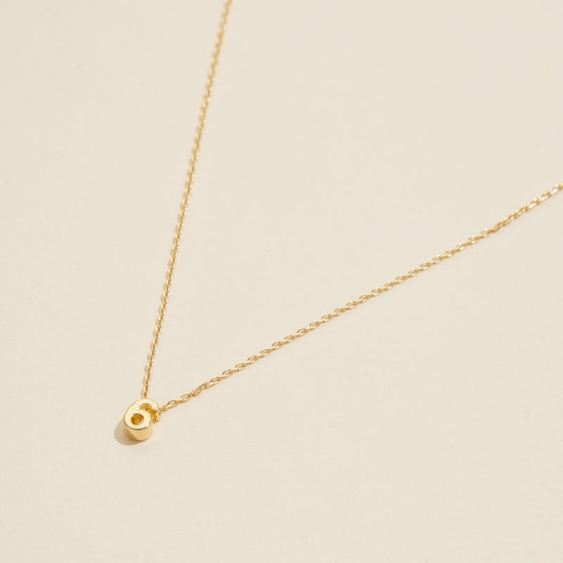 Numbers Basic Gold Dipped Short Necklace