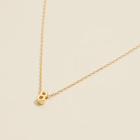 Numbers Basic Gold Dipped Short Necklace