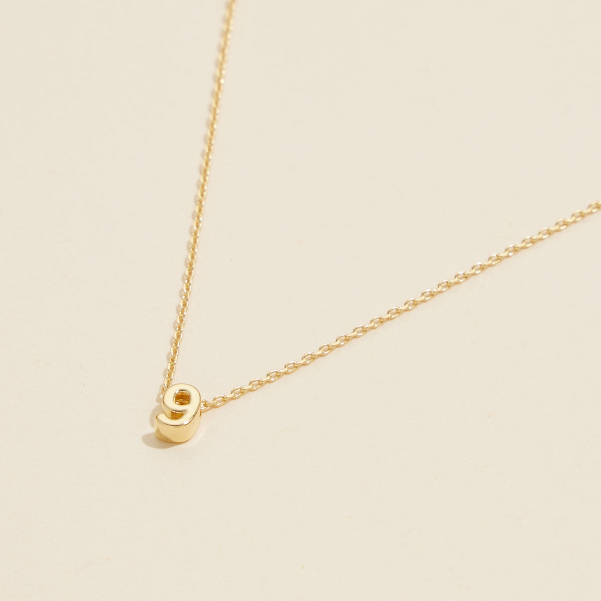 Numbers Basic Gold Dipped Short Necklace