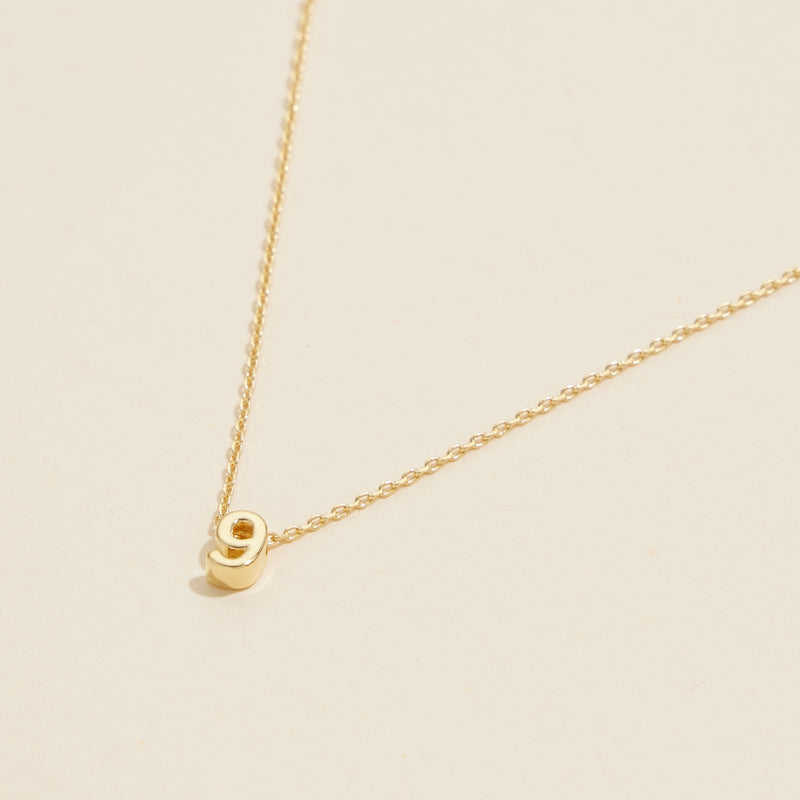 Numbers Basic Gold Dipped Short Necklace