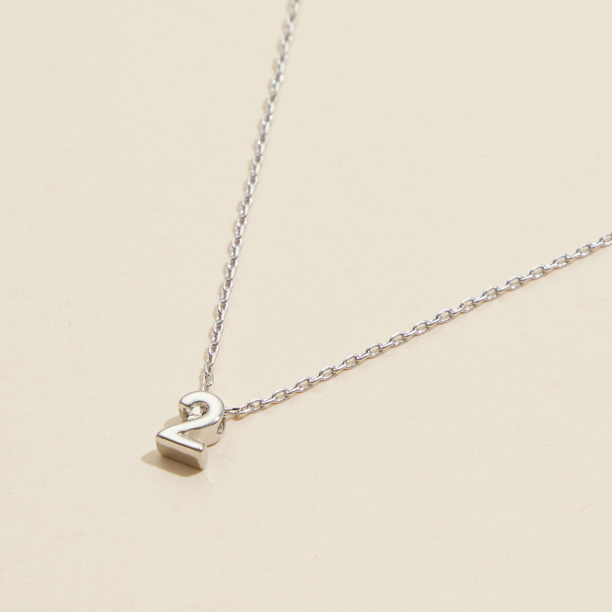 Numbers Basic Gold Dipped Short Necklace