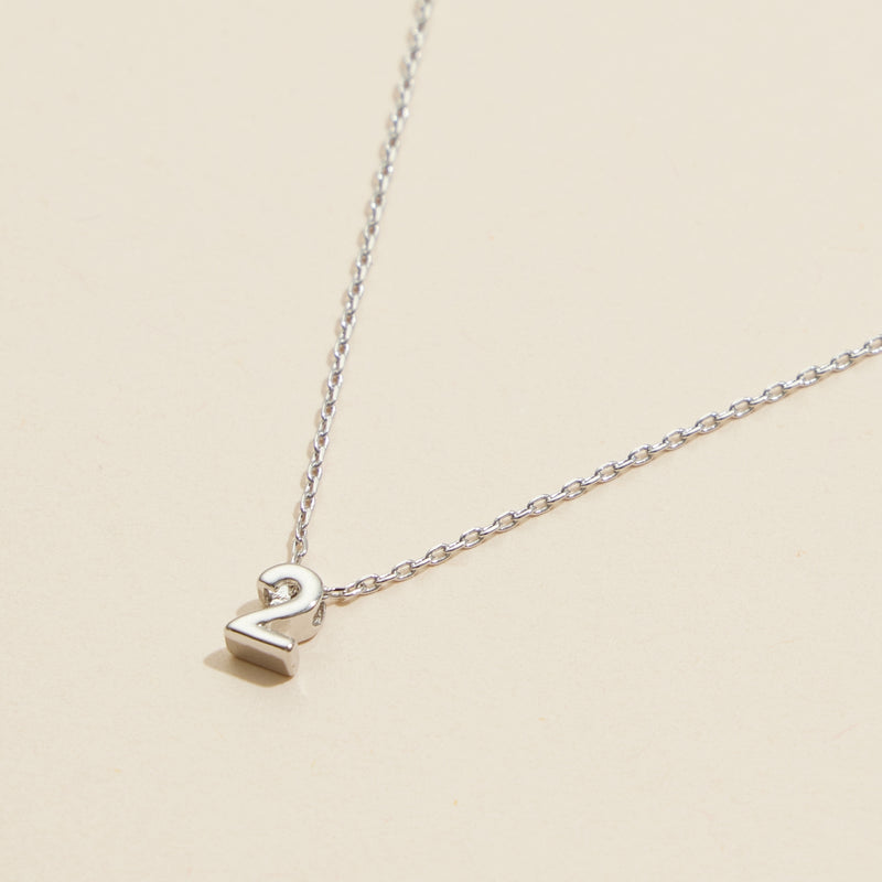 Numbers Basic Gold Dipped Short Necklace