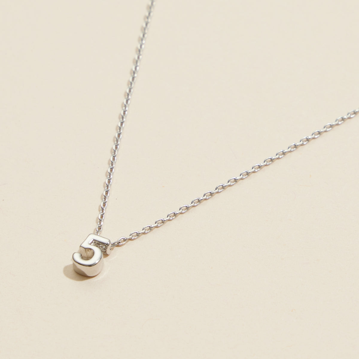 Numbers Basic Gold Dipped Short Necklace