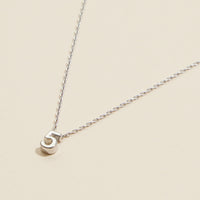 Numbers Basic Gold Dipped Short Necklace