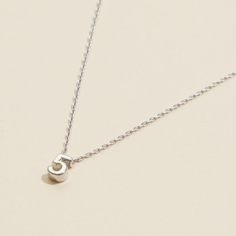 Numbers Basic Gold Dipped Short Necklace