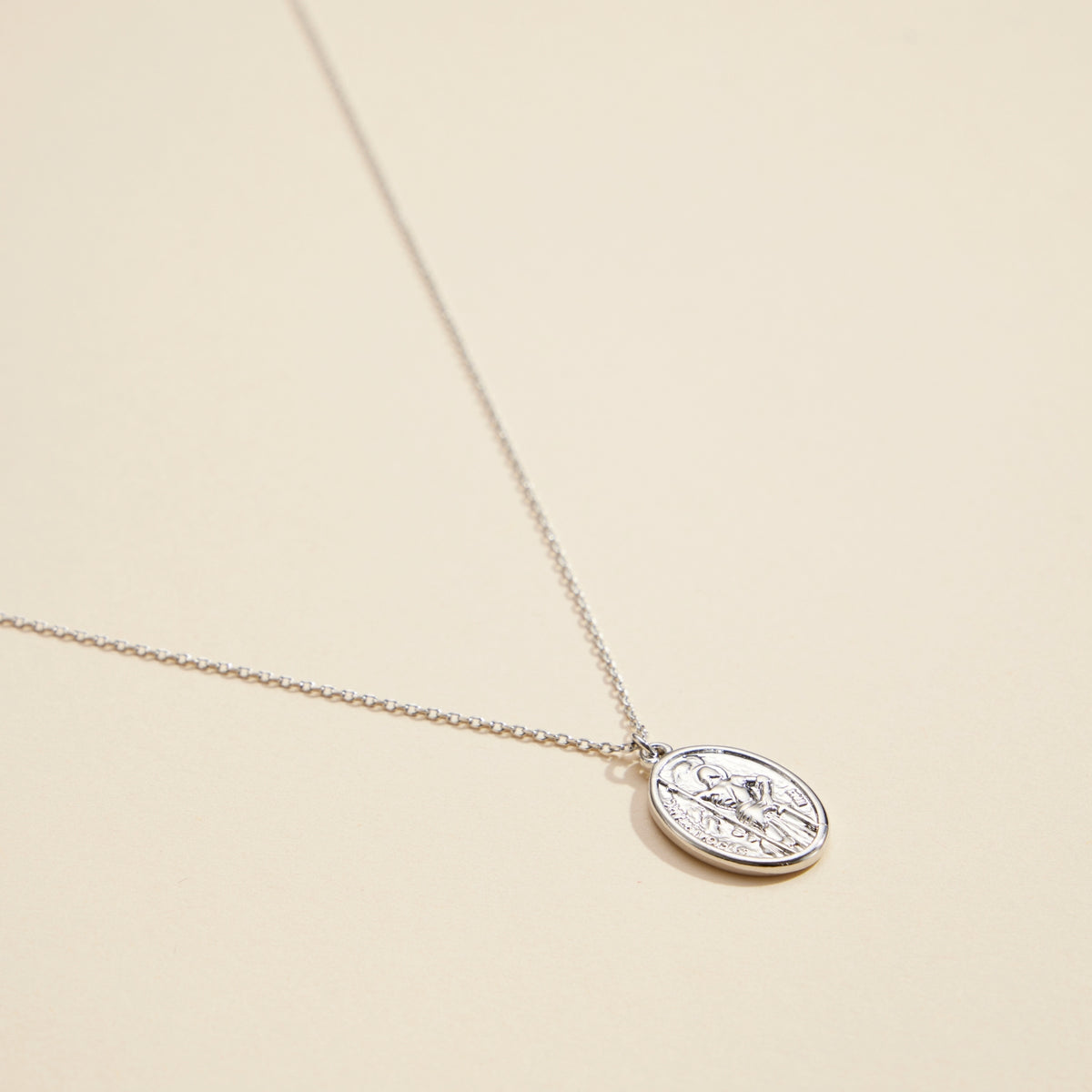 Coin Charm Gold Dip Basic Short Necklace