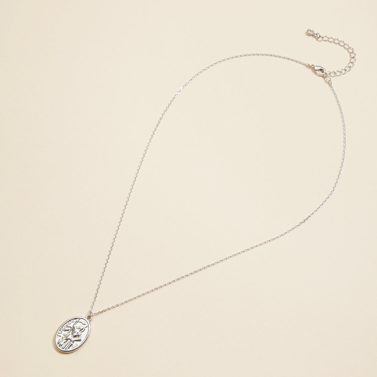 Coin Charm Gold Dip Basic Short Necklace