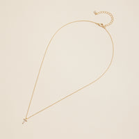 Letters Basic Gold Dipped Short Necklace