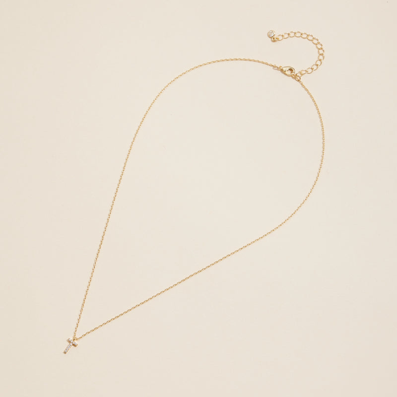 Letters Basic Gold Dipped Short Necklace